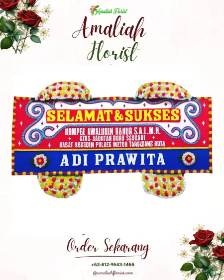 Papan Bunga Ucapan Selamat Bantar Wangi
